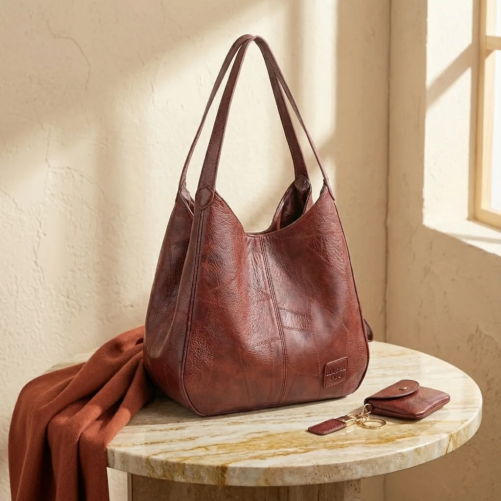 Solangin Vintage Shoulder Tote - Image 4